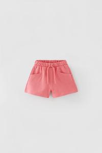 FLAMÉ BERMUDA VAN VELOURS - Roze / Lila | ZARA Nederland / Netherlands