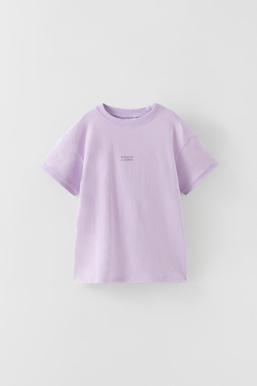 Zara lilac t shirt clearance