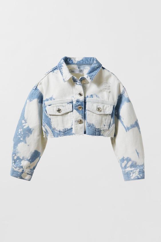 TIE-DYE DENIM JACKET - Blue | ZARA Turkey