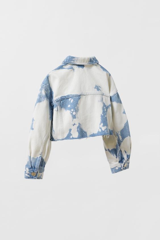 TIE-DYE DENIM JACKET - Blue | ZARA 