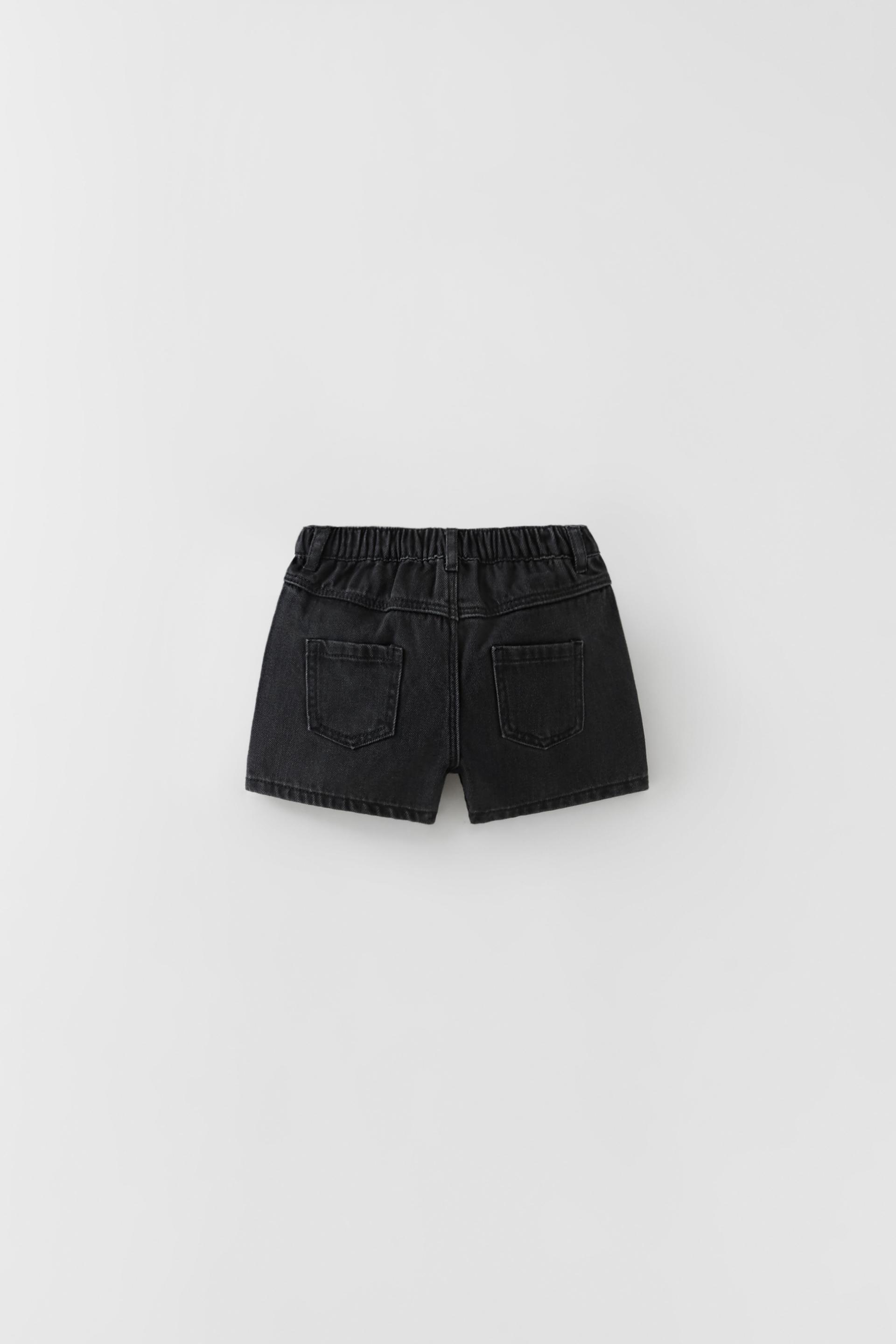 Black elastic shorts clearance