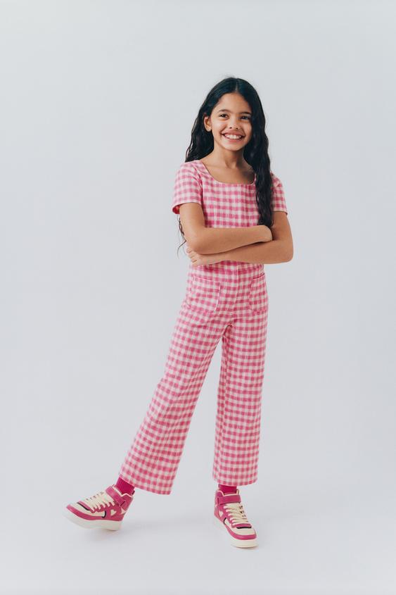 ギンガムパンツ ピンク Zara Japan 日本 ギンガムパンツ ピンク Zara Japan 日本