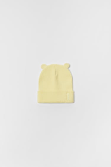 BABY/ RIBBED KNIT HAT WITH EARS