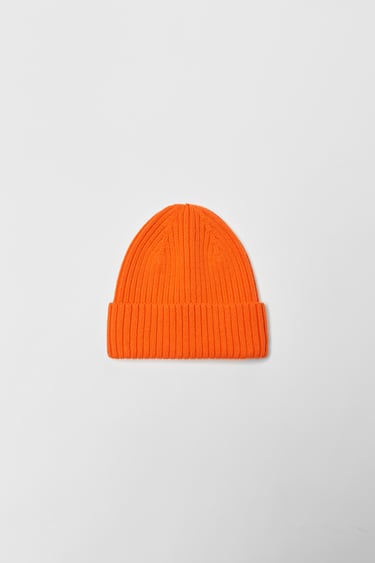 Image 0 of KIDS/ RIBBED KNIT HAT from Zara