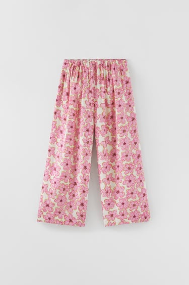 FLORAL LOOSE FIT TROUSERS