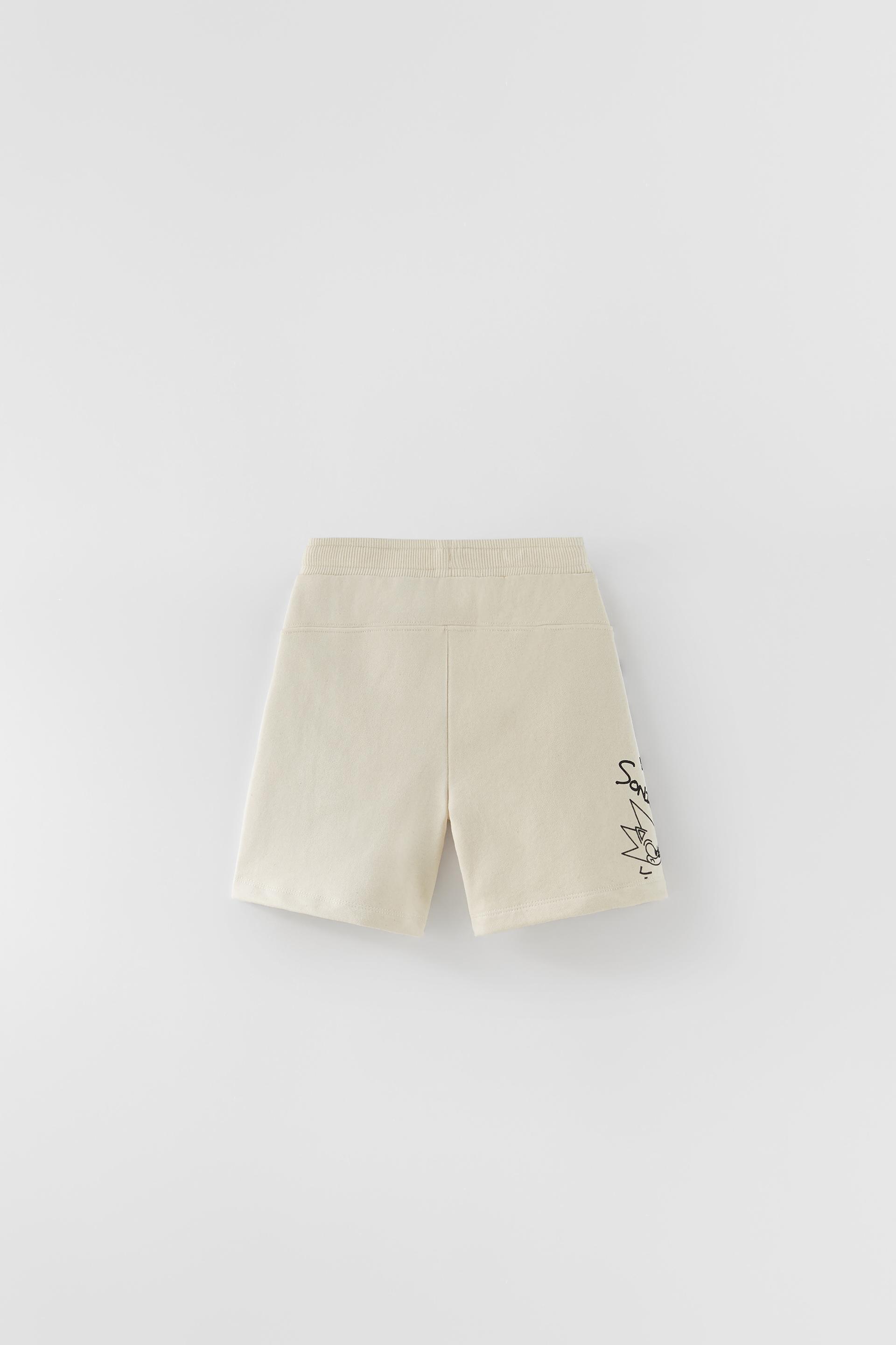 SONIC ® SEGA BERMUDA SHORTS - Ecru | ZARA United Kingdom