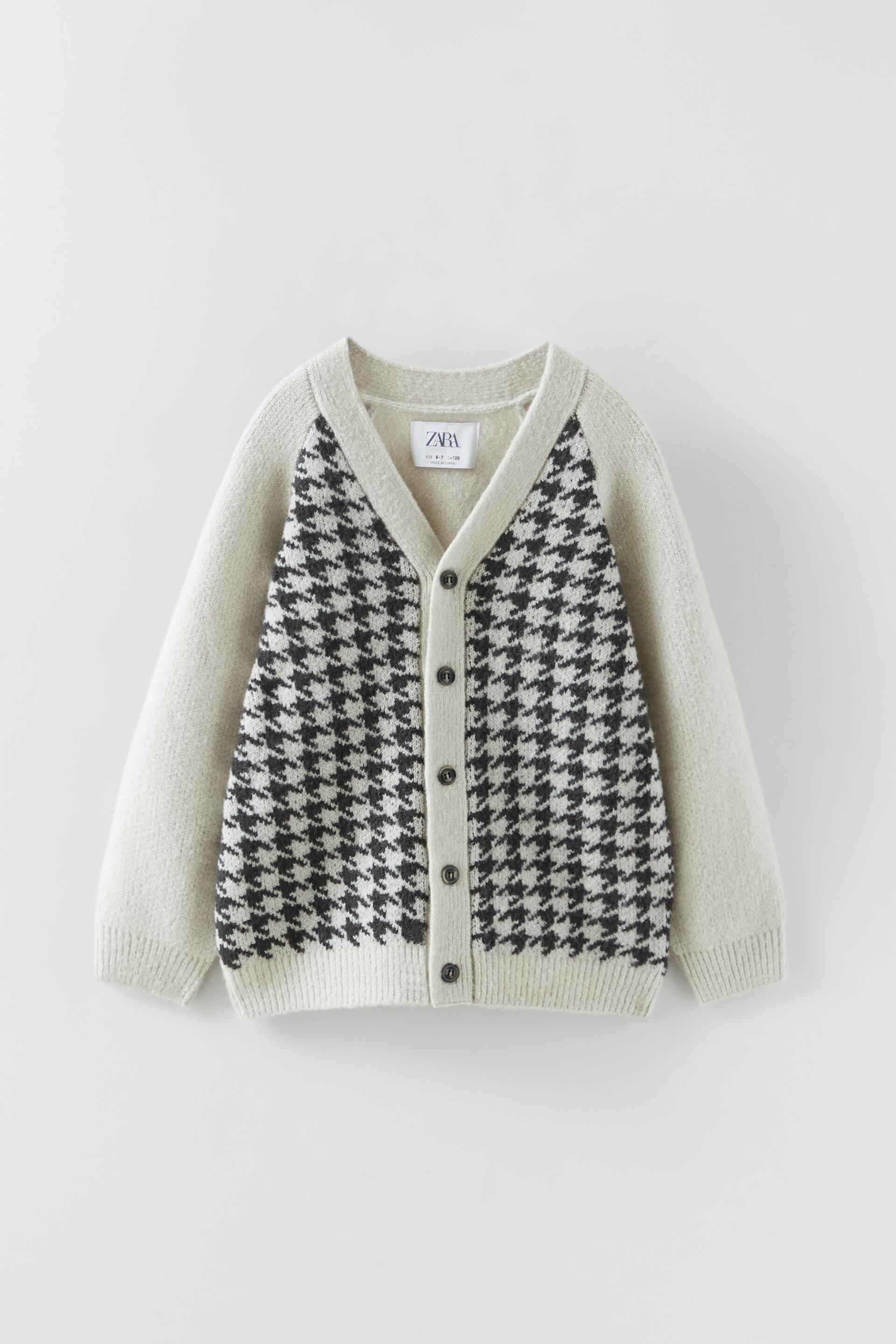 コントラストニットカーディガン ストーン Zara Japan 日本 コントラストニットカーディガン ストーン Zara Japan 日本