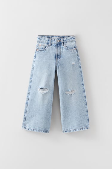 Image 0 of EXTREME WIDE-LEG JEANS from Zara