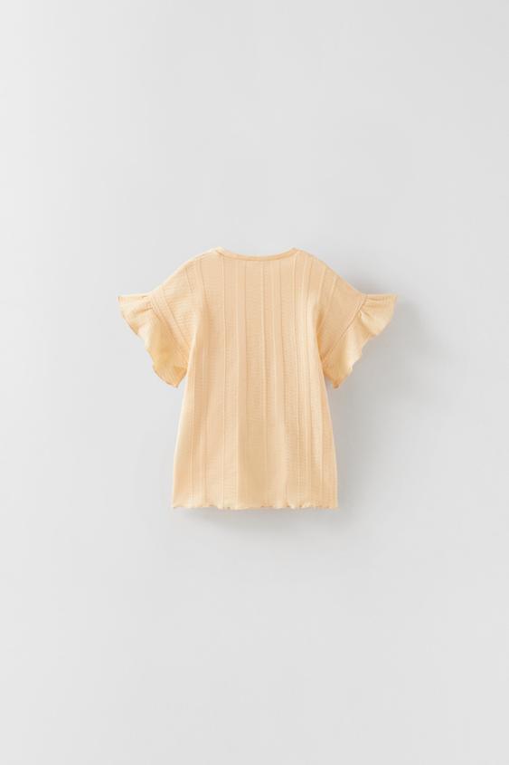 TEXTURED T-SHIRT - Peach | ZARA United 