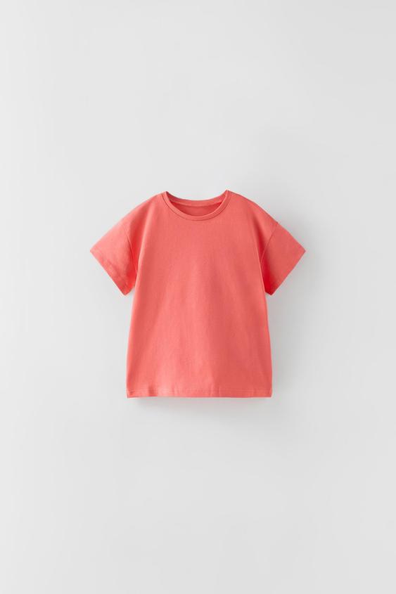 CAMISETA LISA - Rojo / Coral | ZARA México