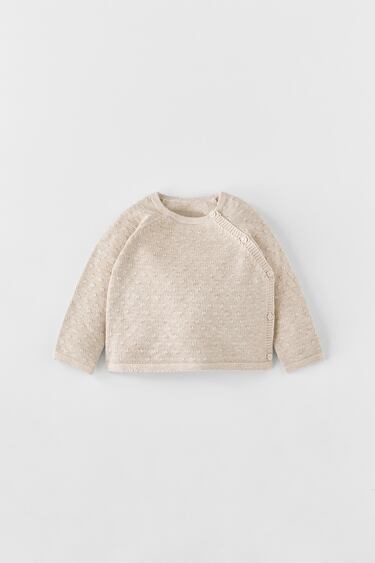 刺繍モチーフニットセーター