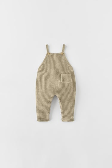 PURL KNIT OVERALLS