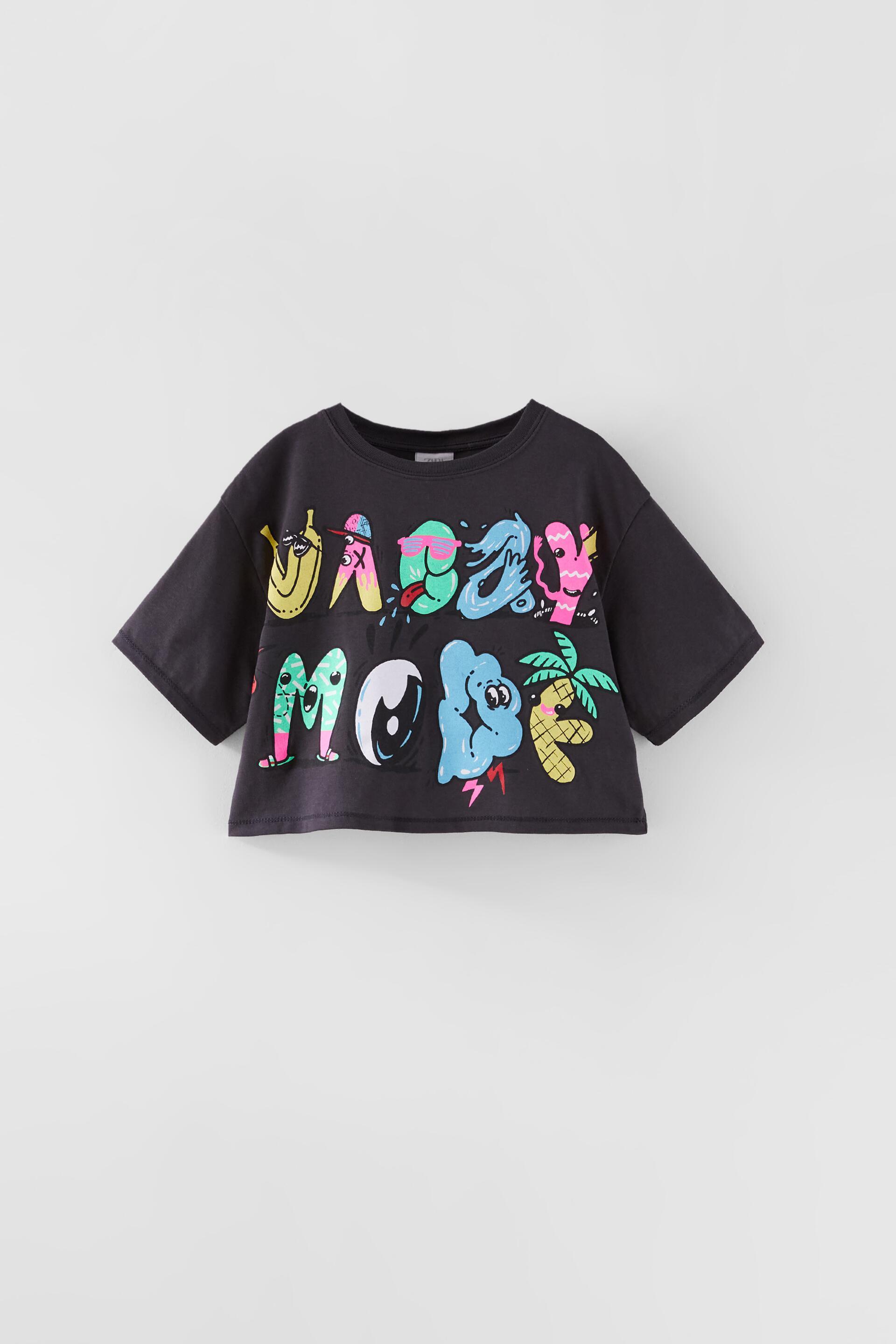 NEON SLOGAN T-SHIRT - Dark anthracite 