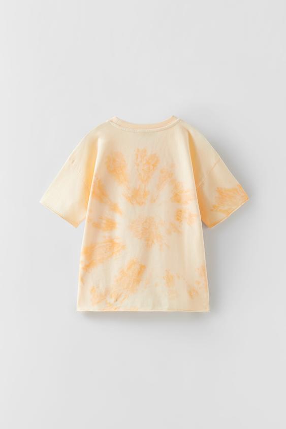 CAMISETA TIE DYE - Naranja | ZARA España