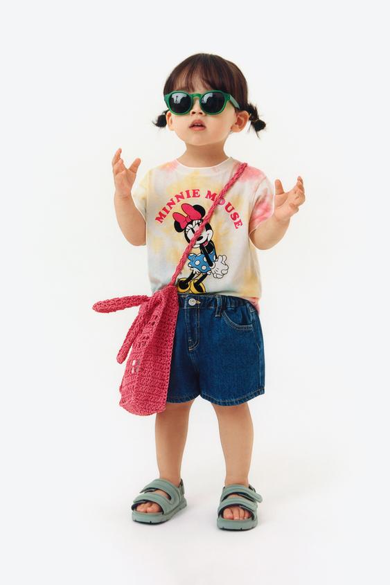 ミニーマウス C ディズニー タイダイtシャツ ピンク Zara Japan 日本 ミニーマウス C ディズニー タイダイtシャツ ピンク Zara Japan 日本