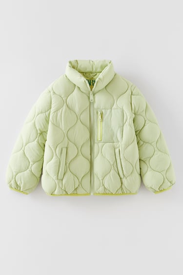 LIGHT QUILTED COAT WITH PIPING DETAIL