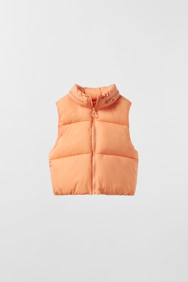 PUFFER GILET WITH ZIPS