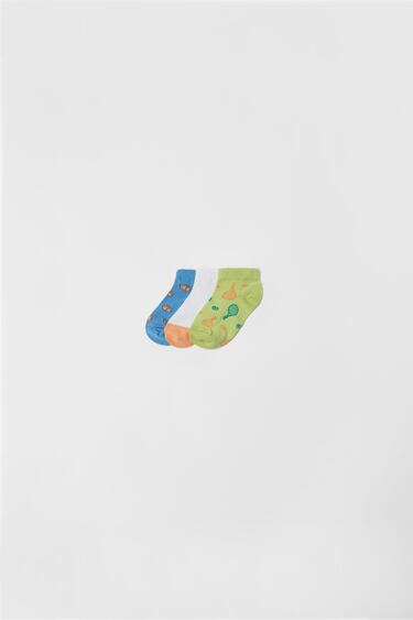 BABY/ PACK OF THREE SPORTS ANKLE SOCKS