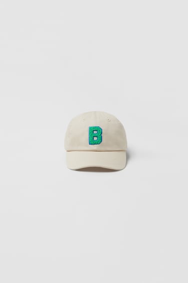 Image 0 of BABY/CAP WITH TERRY ALPHABET PATCH from Zara