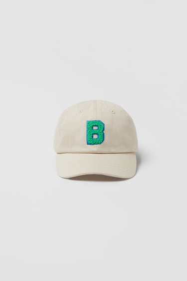 KIDS/CAP WITH TERRY ALPHABET PATCH