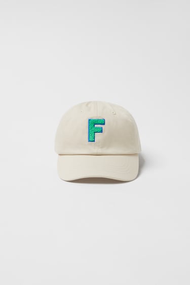KIDS/CAP WITH TERRY ALPHABET PATCH