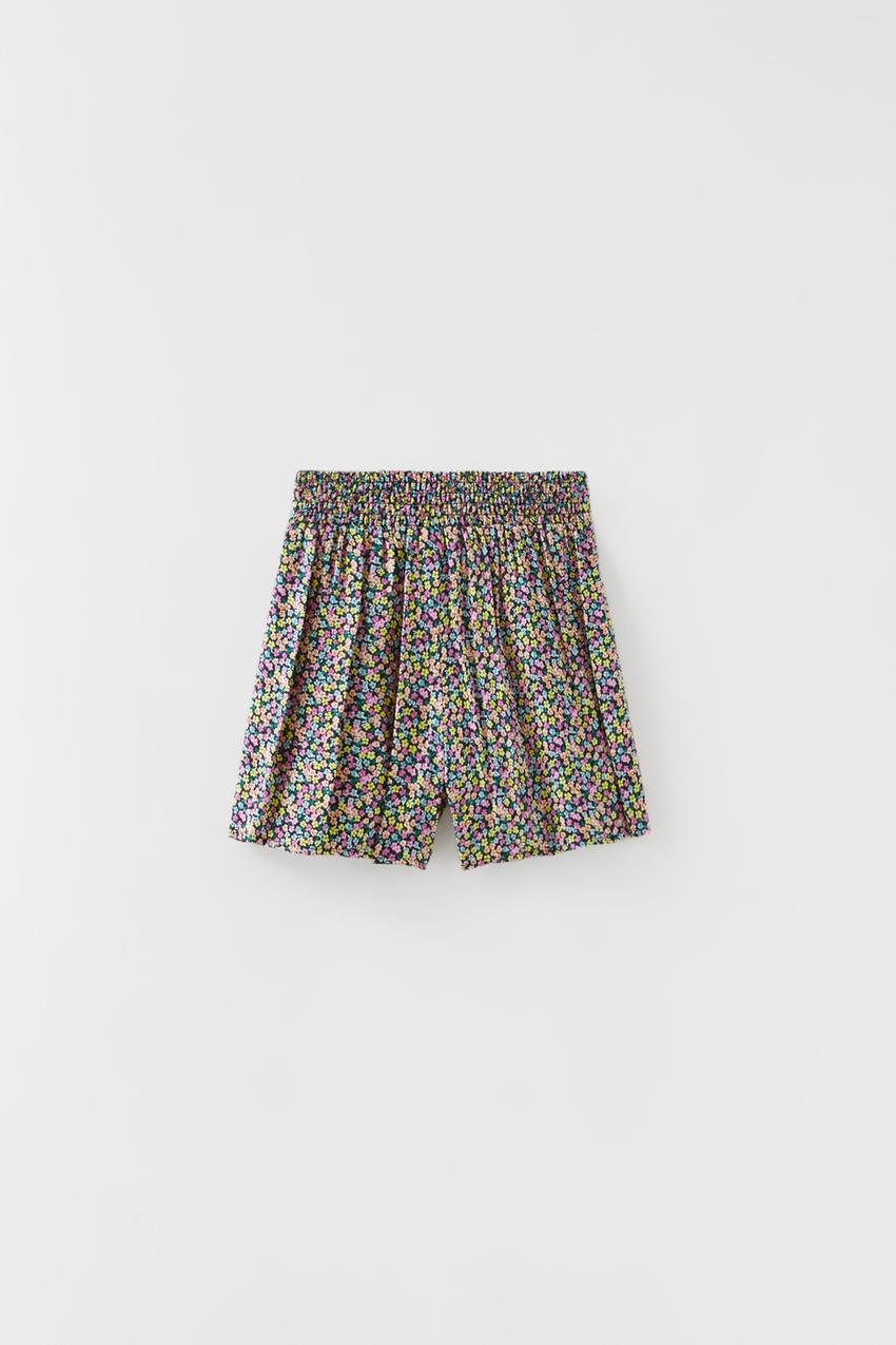 FALDA BERMUDA TABLAS Multicolor ZARA Espana