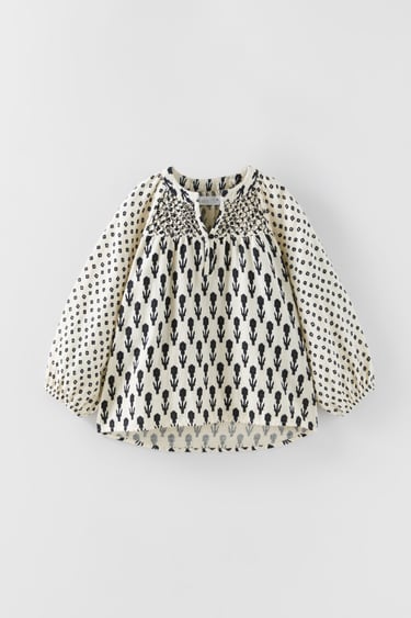 Image 0 of PRINTED BLOUSE from Zara