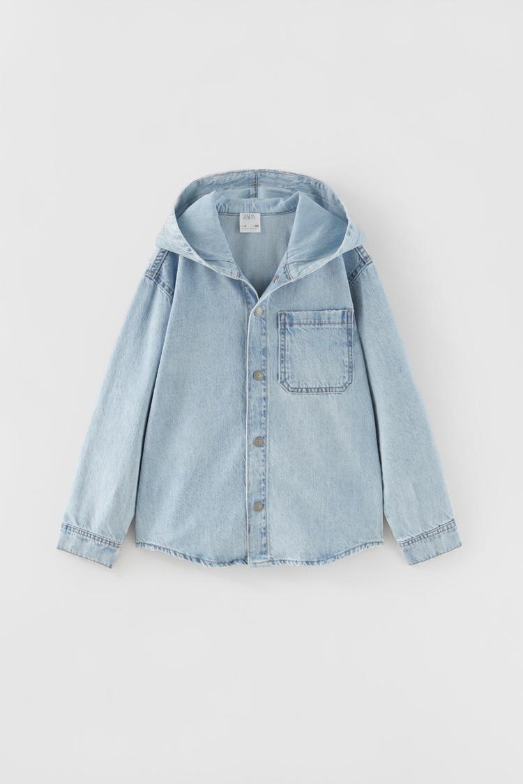 FADED DENIM SHIRT - Light blue | ZARA 