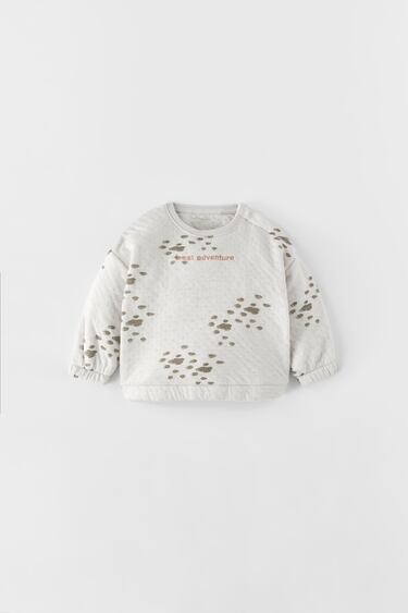QUILTED SPOTTED SWEATSHIRT