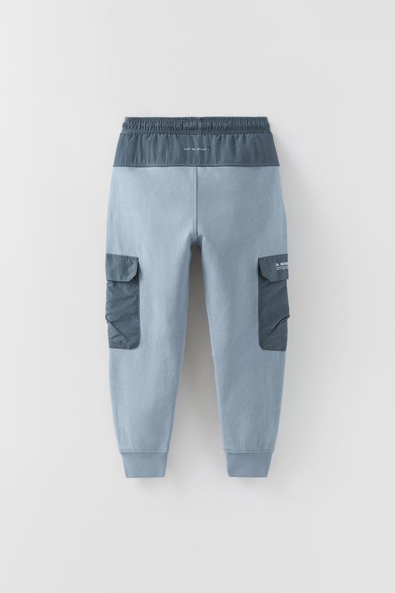 COMBINED COLOUR BLOCK SPORTY TROUSERS 