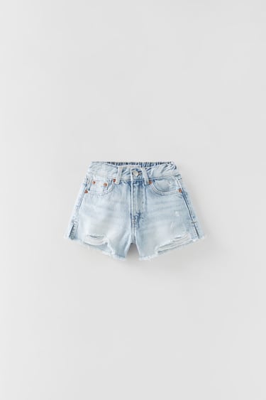 RIPPED MOM FIT SHORTS