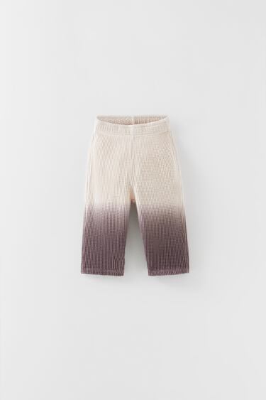 DIP-DYE WAFFLE-TEXTURED TROUSERS