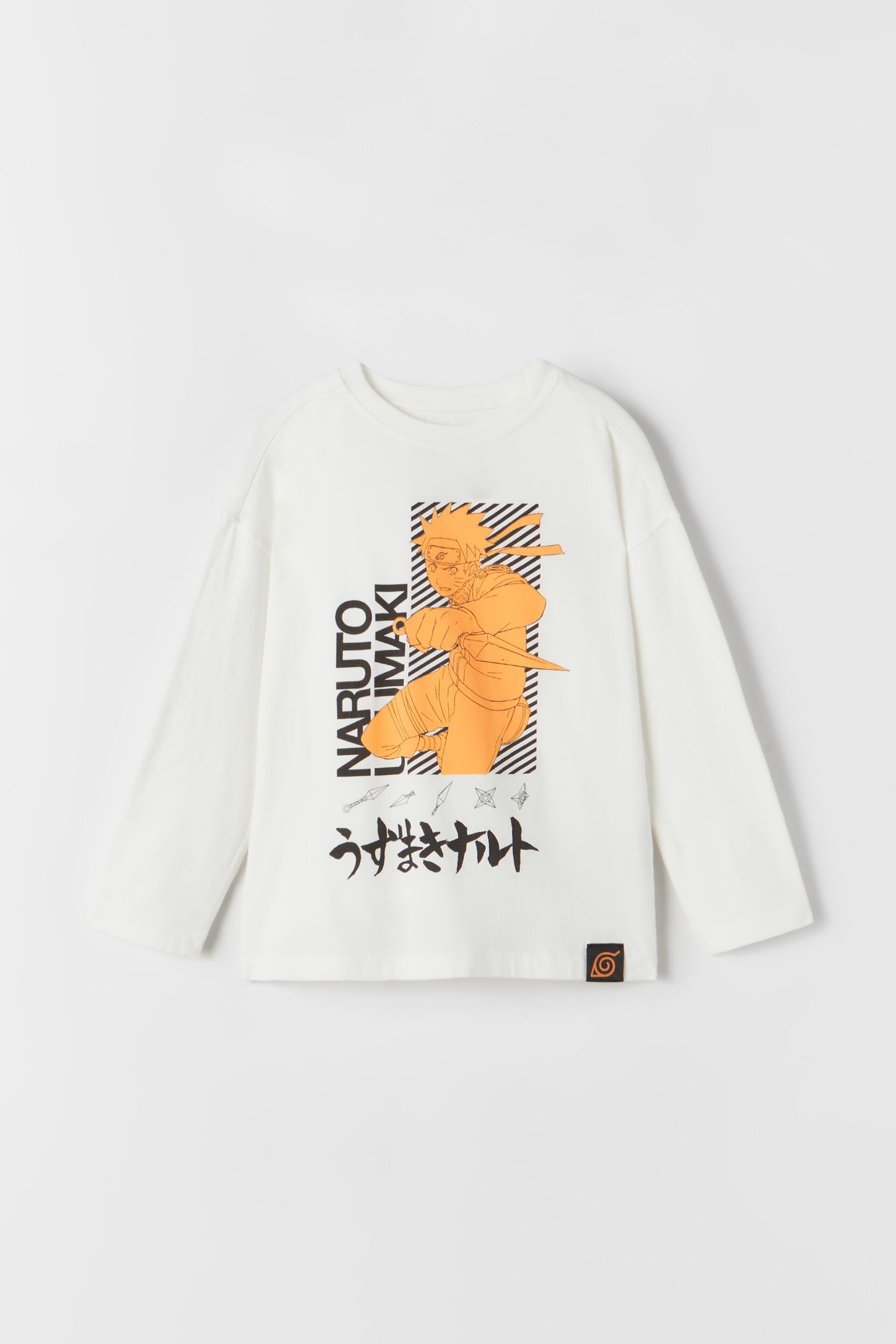 Naruto Shippuden T Shirt Ecru Zara United States Naruto Shippuden T Shirt Ecru Zara United States