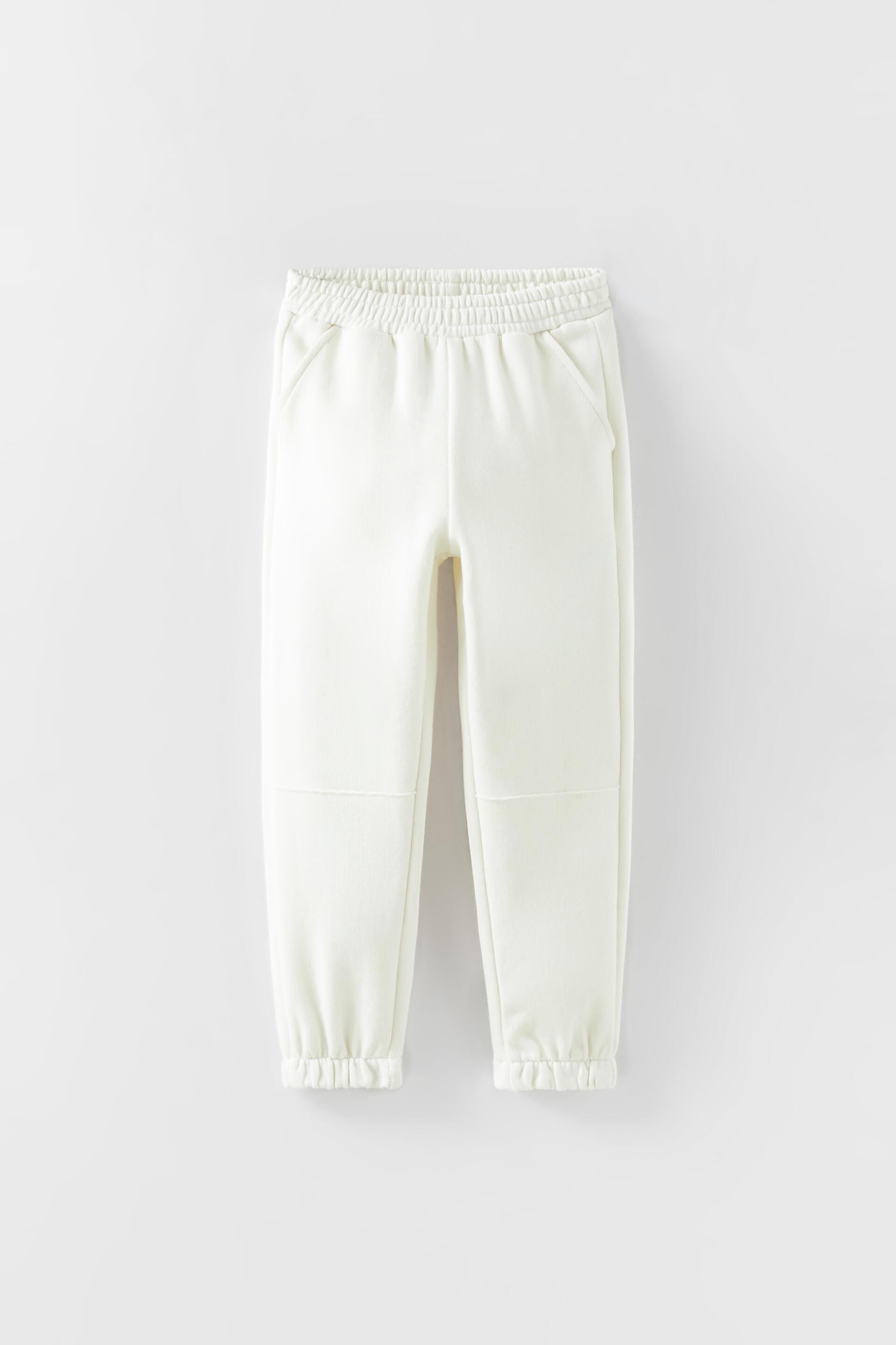 JOGGERS WITH TRIMS - Ecru | ZARA Spain