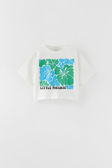 CUT OUT HIBISCUS T-SHIRT