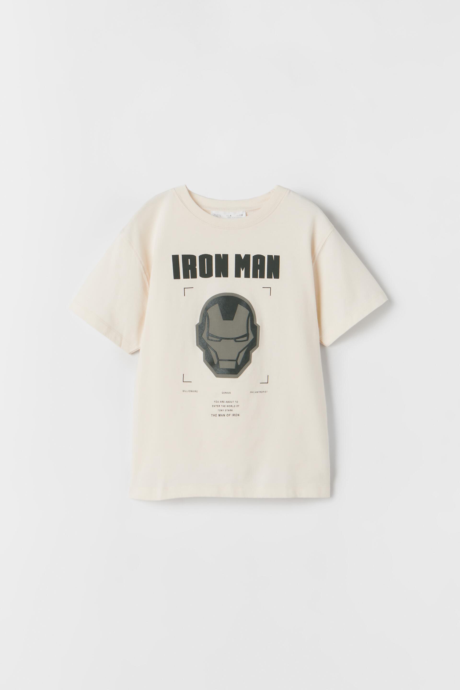 Iron Man C Marvel T Shirt Ecru Zara United States Iron Man C Marvel T Shirt Ecru Zara United States