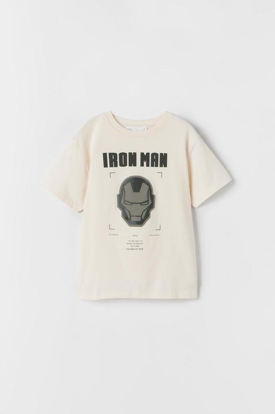 IRON MAN © MARVEL T-SHIRT - Ecru | ZARA 