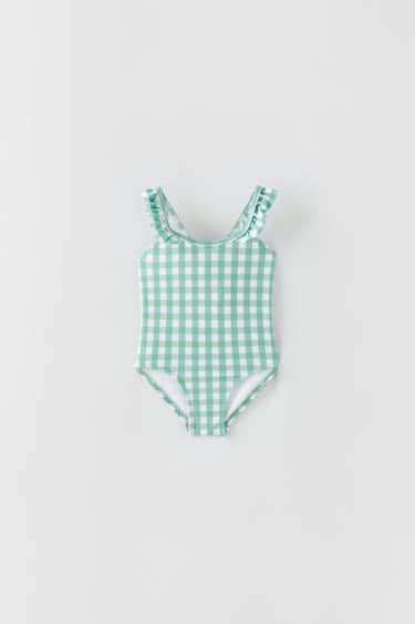 Image 0 of BABY/ GINGHAM SWIMSUIT from Zara