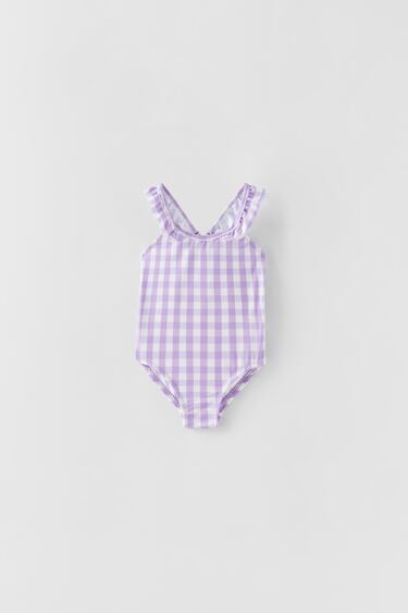 Image 0 of BABY/ GINGHAM SWIMSUIT from Zara