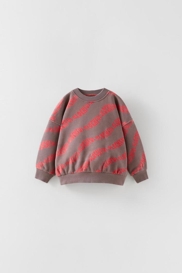 zara slogan sweatshirt