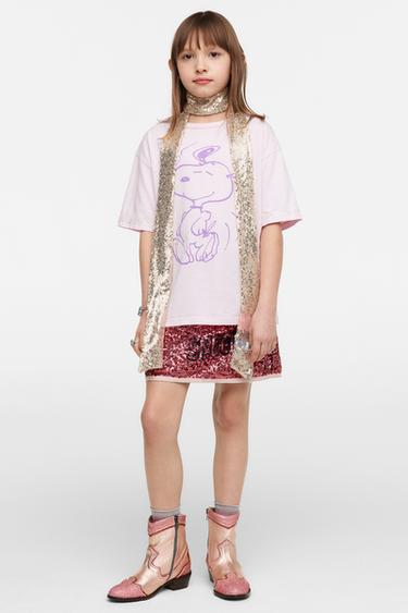SEQUINNED SNOOPY PEANUTS™ T-SHIRT 