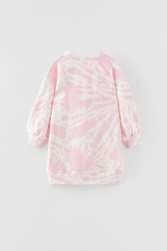 タイダイ プラッシュジャージーワンピース ピンク Zara Japan 日本 タイダイ プラッシュジャージーワンピース ピンク Zara Japan 日本