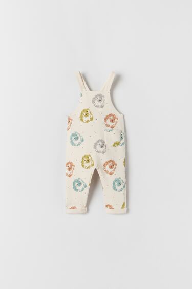 Image 0 of PLUSH JUMPSUIT WITH HEDGEHOG PRINT from Zara