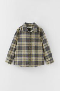 CAMISA CUADROS - Marrón | ZARA España