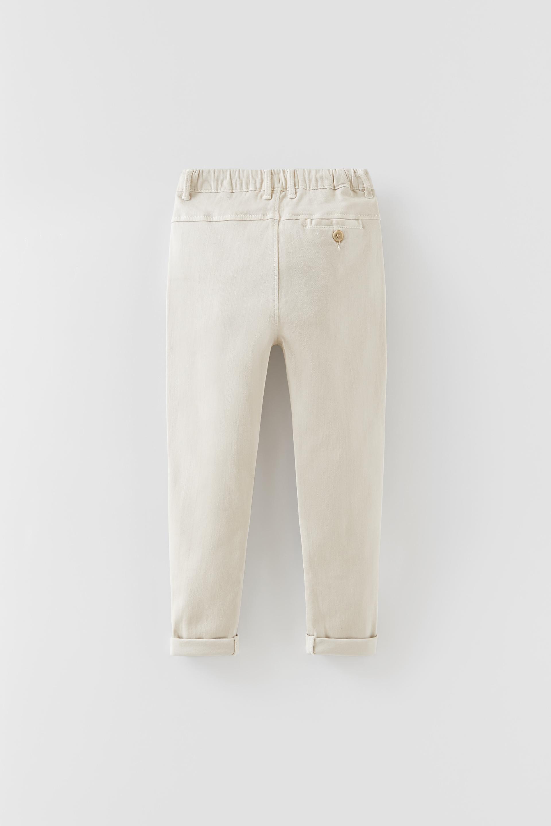 PANTALONI SUPERELASTICIZZATI CON PINCES - Sabbia | ZARA Italia / Italy