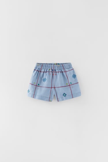 EMBROIDERED DENIM SHORTS LIMITED EDITION