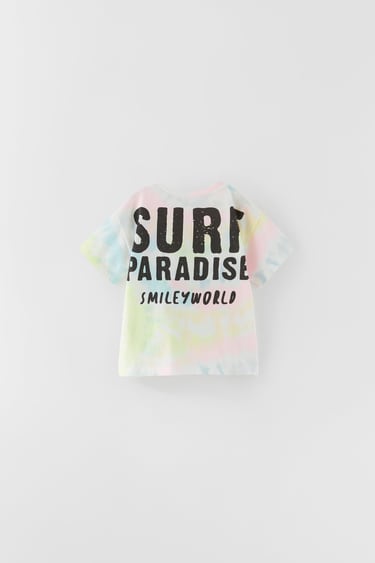 Image 0 of TIE-DYE SMILEYWORLD ® HAPPY COLLECTION T-SHIRT from Zara