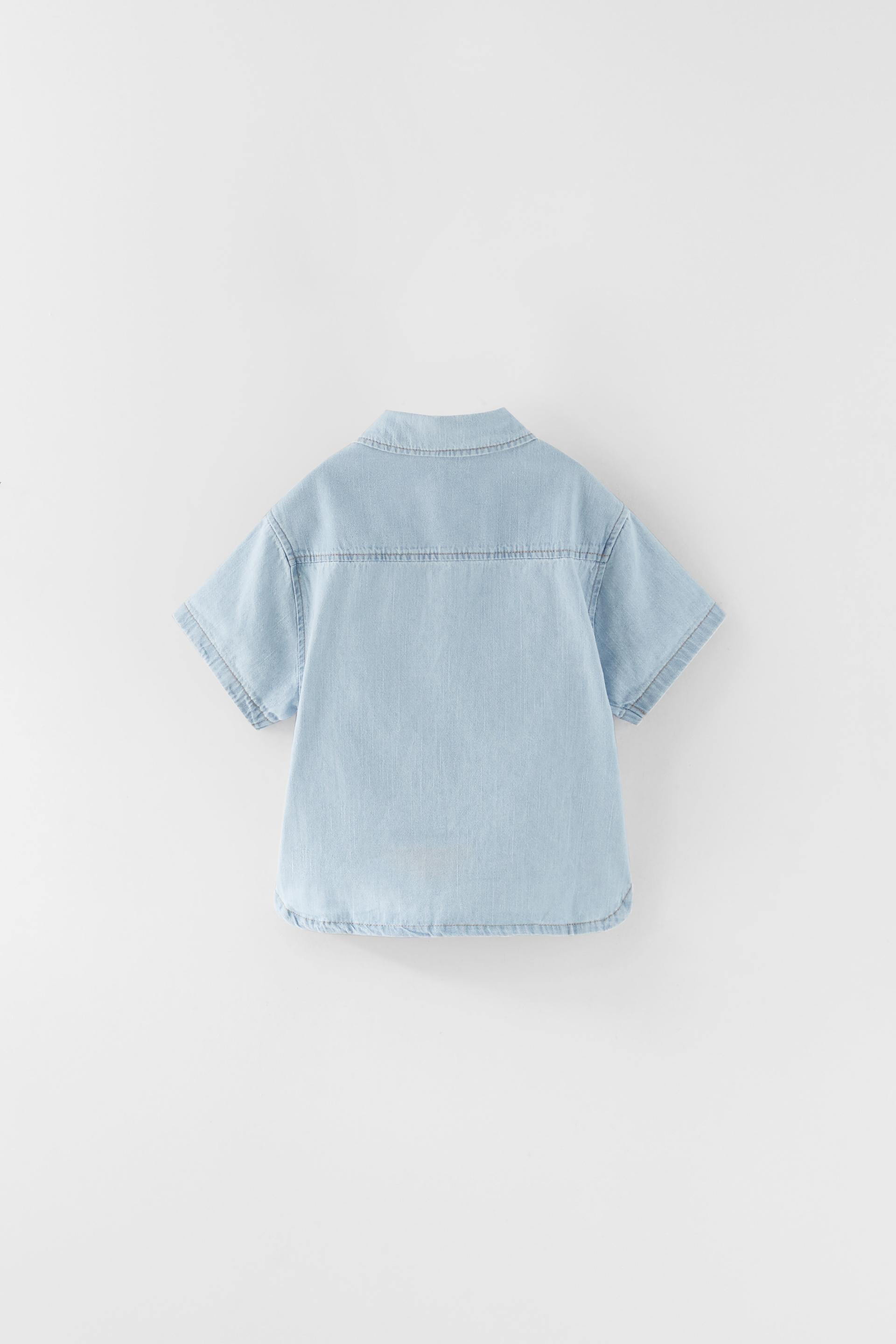 DENIM SHIRT WITH POCKETS - Indigo 