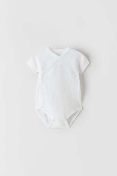 BABY/ THREE-PACK OF KIMONO NECKLINE BODYSUITS