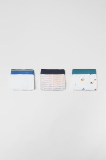 KIDS/ THREE-PACK OF SOCCER BOXERS